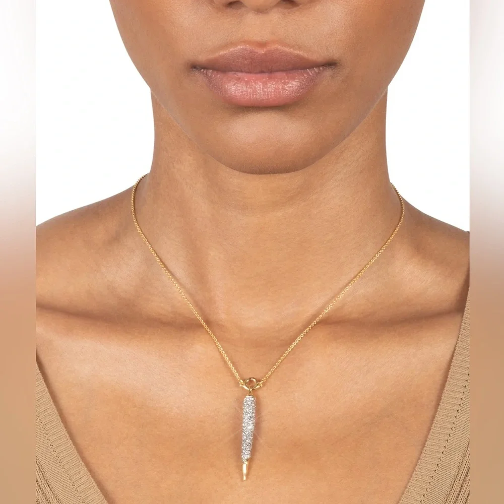 ALEXIS BITTAR • Solanales Gold Crystal Spear Necklace